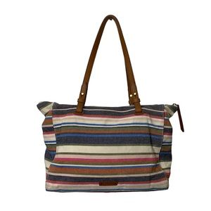 Fossil Striped Shoulder Bag Multi